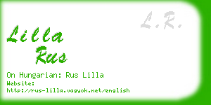 lilla rus business card